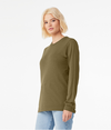 Unisex Triblend Long Sleeve OLIVE TRIBLEND Side